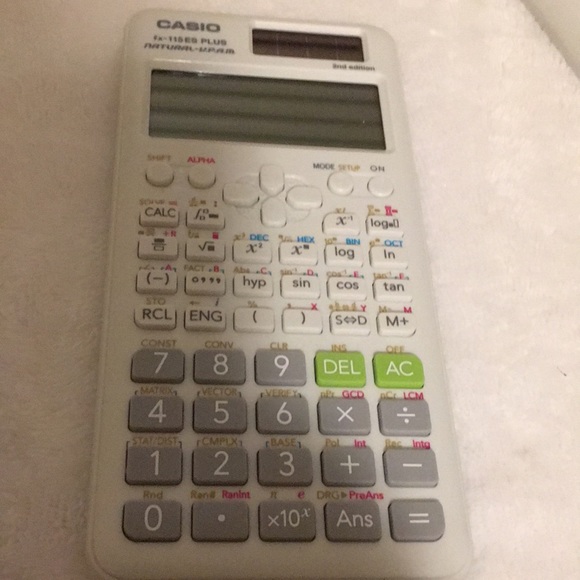 Casio fx-115ES Plus natural-V.P.A.M. 2nd edition calculator with cover case - Picture 3 of 3